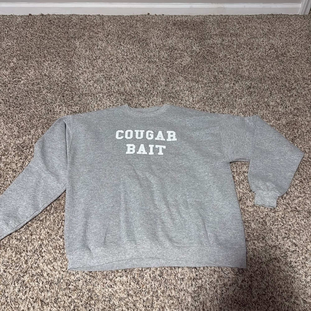 Funny Cougar Bait Crewneck